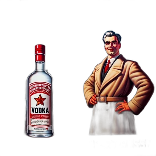 bottle, jacket, weapon, staff transparent PNG cut-out