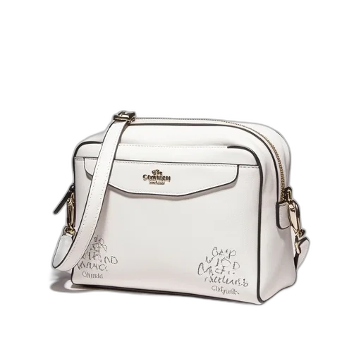 crossbody, purse, coach, print transparent PNG cut-out