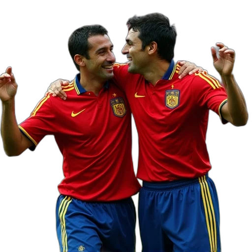 spain, team, celebrates, sergio transparent PNG cut-out