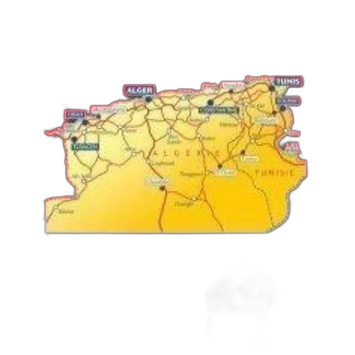 map, tunisia, camel, foreground transparent PNG cut-out