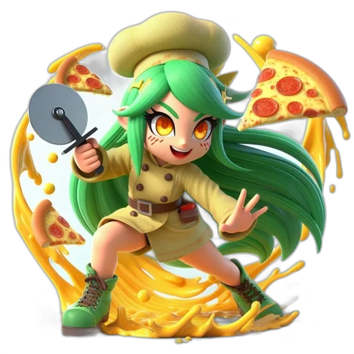 weapon, food, staff, pixel art transparent PNG cut-out
