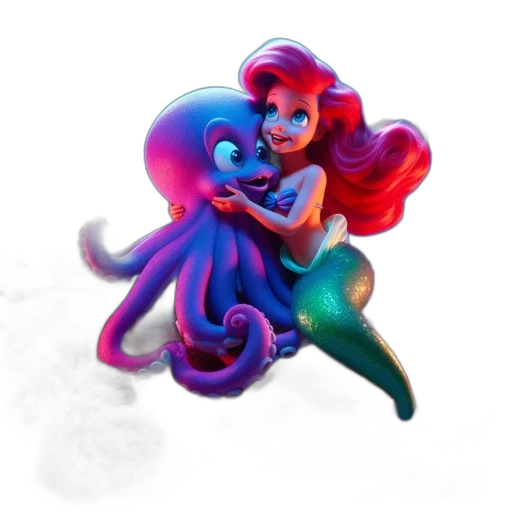 concept art, 3d render, fantasy art, watercolor transparent PNG cut-out