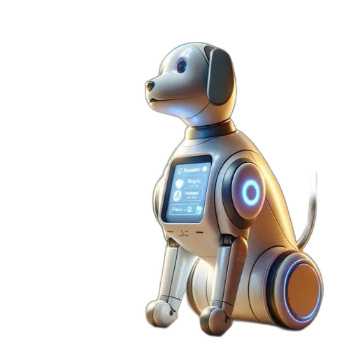 robot, 3d render, concept art, vintage-styled transparent PNG cut-out