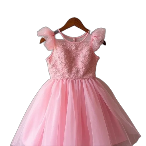 dress, 3d render, pastel, pink transparent PNG cut-out
