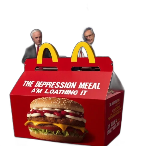 food, concept art, 3d render, vaporwave transparent PNG cut-out