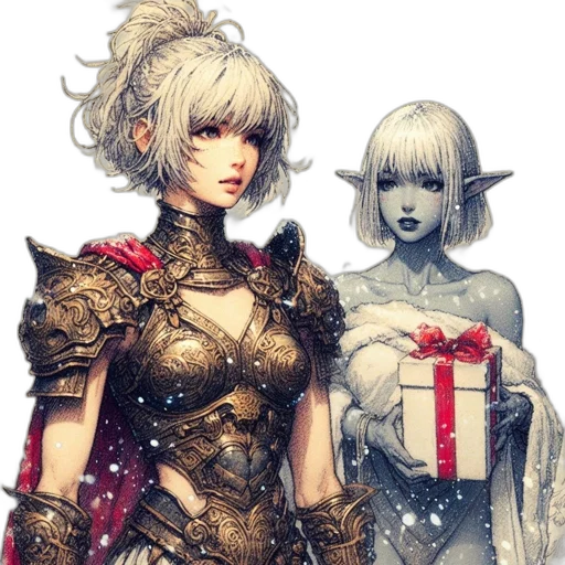 fantasy art, concept art, comic book art, anime transparent PNG cut-out