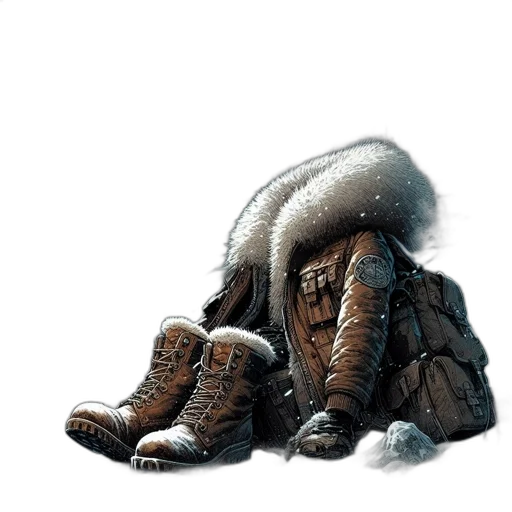 animal, creature, shoes, jacket transparent PNG cut-out