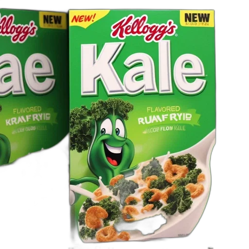 food, kellogg, kale, cereal transparent PNG cut-out