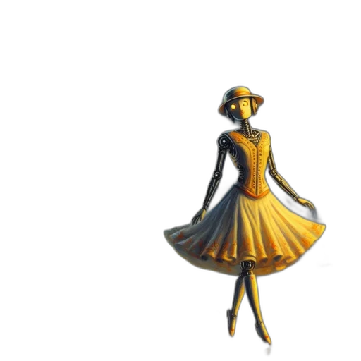 dress, hat, staff, crown transparent PNG cut-out