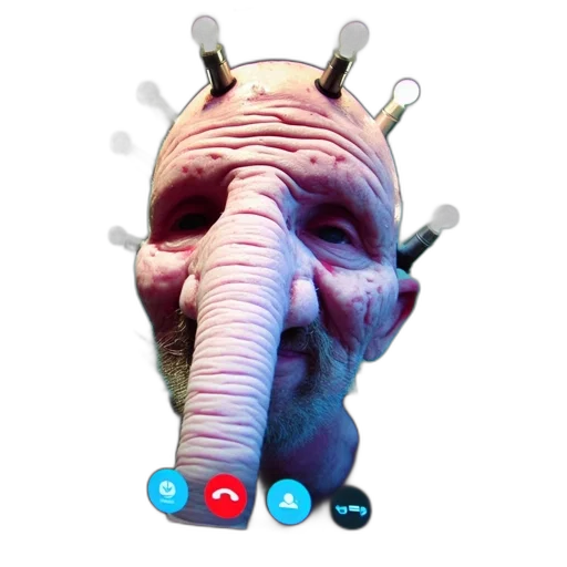 creature, mask, animal, staff transparent PNG cut-out