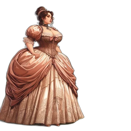 dress, concept art, photorealistic, 3d render transparent PNG cut-out