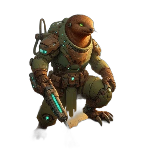 creature, robot, staff, animal transparent PNG cut-out