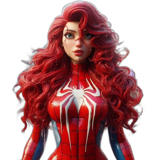 dress, hair, comic book art, concept art transparent PNG cut-out