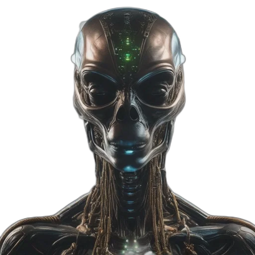 robot, mask, face, creature transparent PNG cut-out