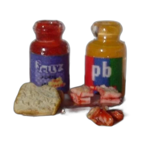 food, bottle, 3d render, miniature transparent PNG cut-out