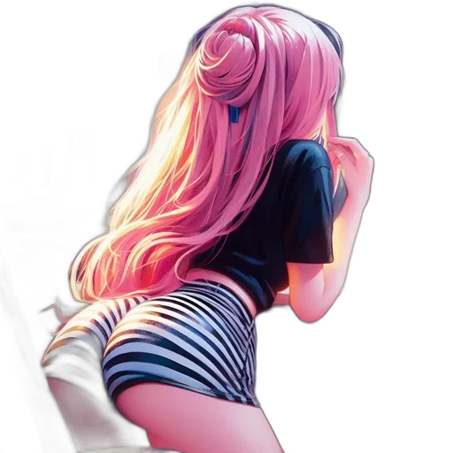 dress, hair, mask, jacket transparent PNG cut-out