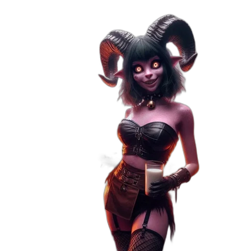 hat, staff, mask, creature transparent PNG cut-out