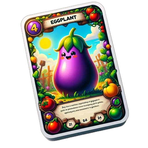 creature, concept art, illustrated, eggplant transparent PNG cut-out