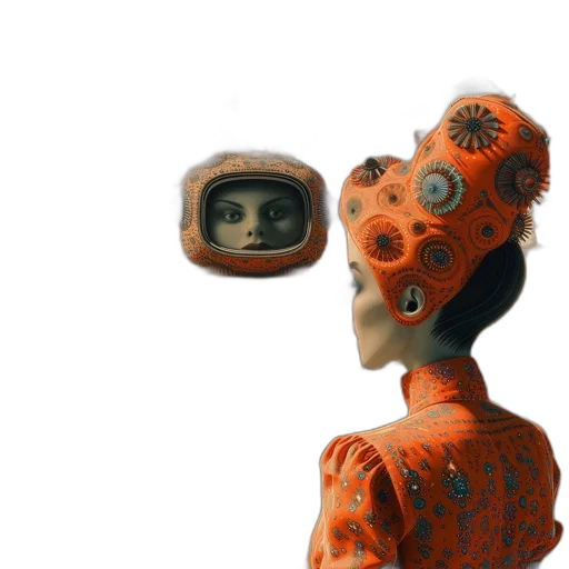 robot, mask, face, 3d render transparent PNG cut-out