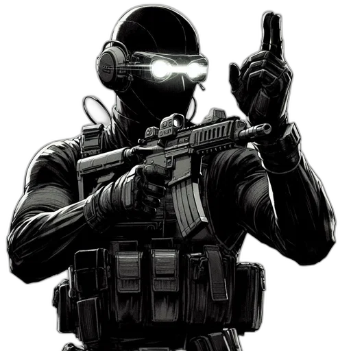 weapon, robot, staff, mask transparent PNG cut-out