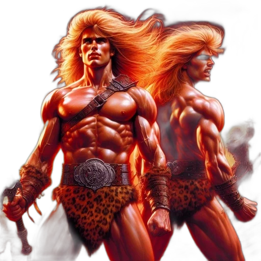 comic book art, concept art, fantasy art, photorealistic transparent PNG cut-out