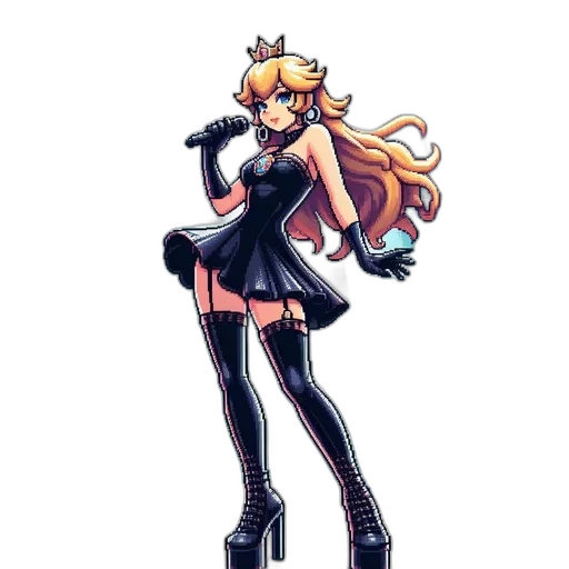 staff, weapon, dress, pixel art transparent PNG cut-out