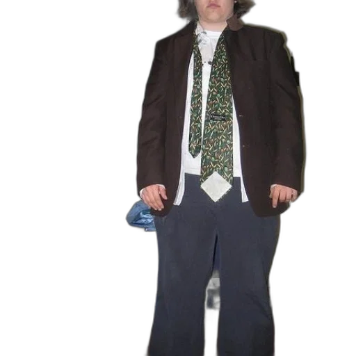 jacket, staff, creature, shoes transparent PNG cut-out