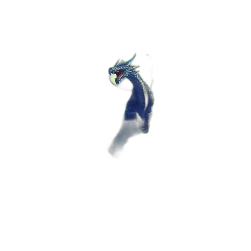 dragon, creature, staff, animal transparent PNG cut-out
