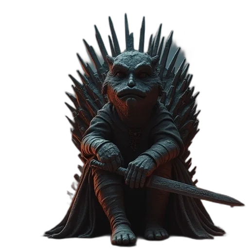 dragon, staff, creature, animal transparent PNG cut-out