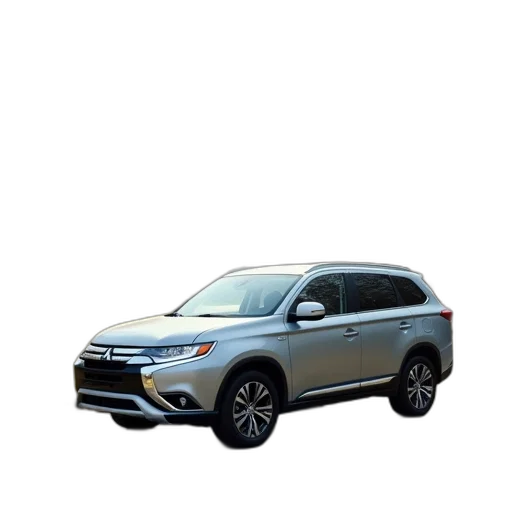 car, 3d render, silver, mitsubishi transparent PNG cut-out
