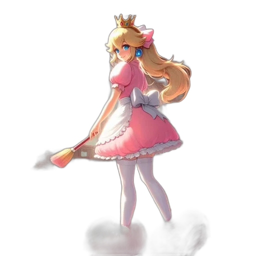 staff, dress, weapon, crown transparent PNG cut-out