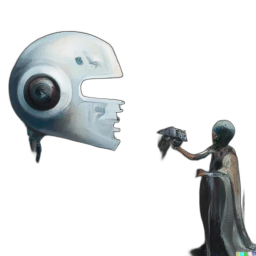 robot, mask, face, creature transparent PNG cut-out
