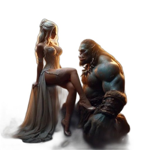 concept art, fantasy art, comic book art, photorealistic transparent PNG cut-out