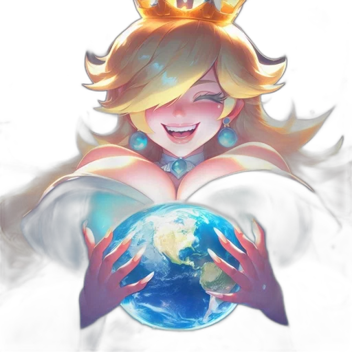 crown, mask, staff, watercolor transparent PNG cut-out