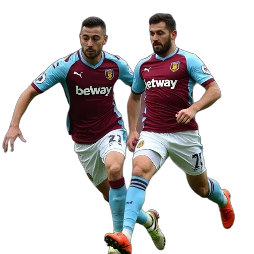 picture, two, teams, during transparent PNG cut-out