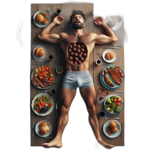 food, animal, concept art, photorealistic transparent PNG cut-out