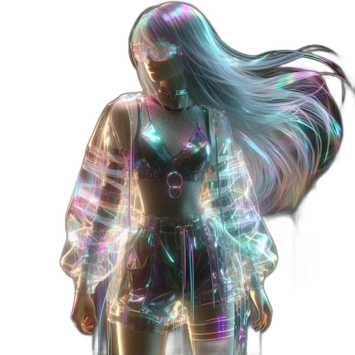 jacket, robot, hair, dress transparent PNG cut-out