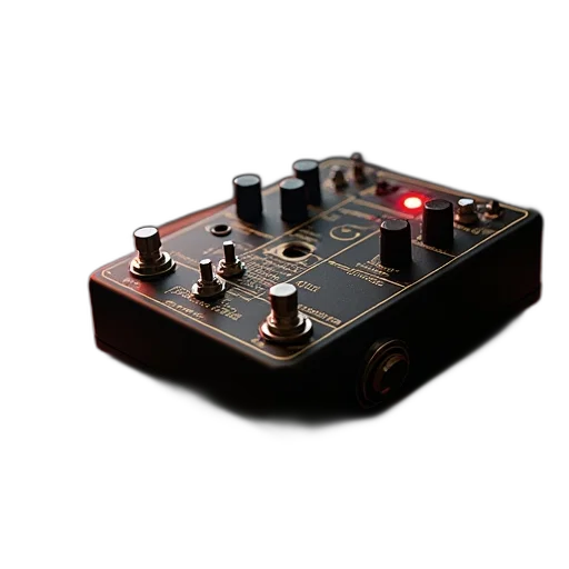 3d render, pedalboard, sitting, top transparent PNG cut-out