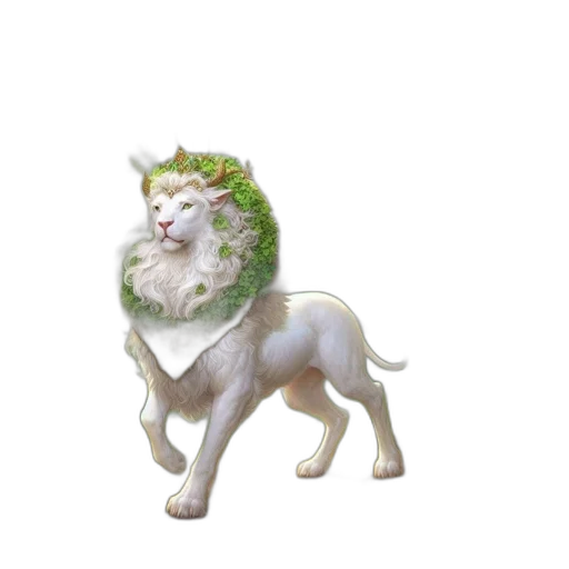 animal, crown, staff, creature transparent PNG cut-out