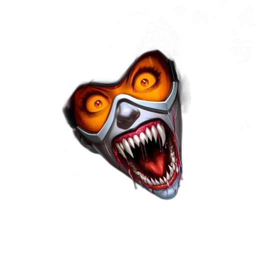 mask, creature, face, staff transparent PNG cut-out