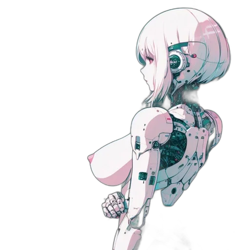 robot, dress, creature, weapon transparent PNG cut-out