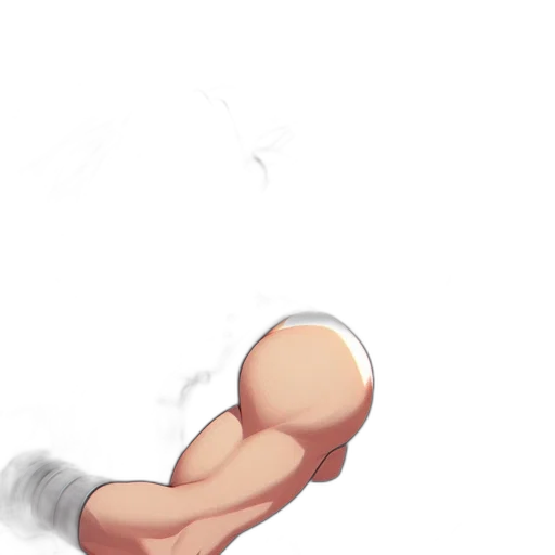 hair, weapon, staff, creature transparent PNG cut-out