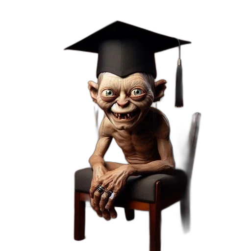 staff, hat, 3d render, concept art transparent PNG cut-out