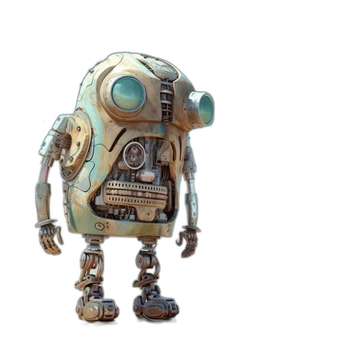 robot, staff, creature, weapon transparent PNG cut-out