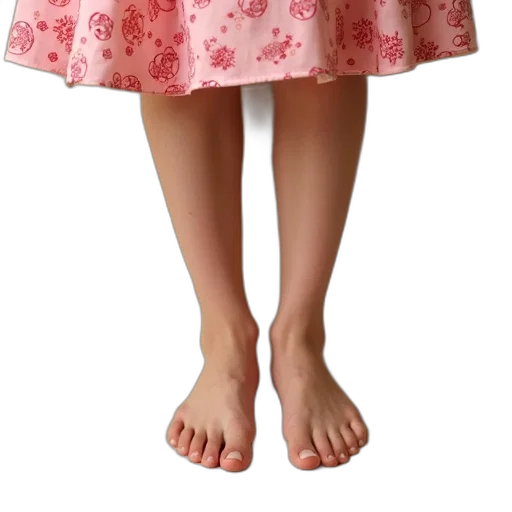 dress, shoes, face, staff transparent PNG cut-out