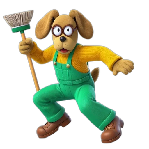 staff, animal, creature, 3d render transparent PNG cut-out