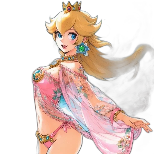 dress, crown, concept art, pixel art transparent PNG cut-out