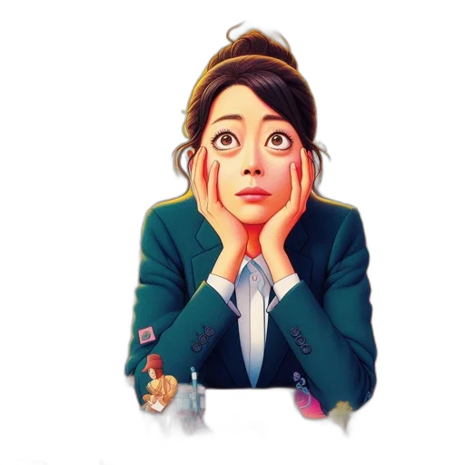 staff, face, cartoon, concept art transparent PNG cut-out