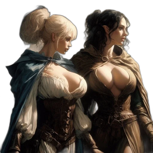concept art, fantasy art, comic book art, pixel art transparent PNG cut-out