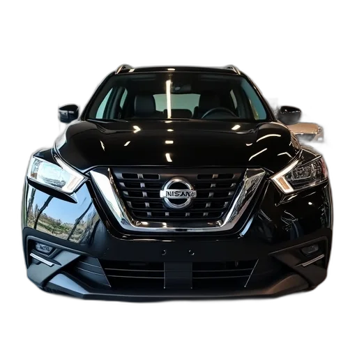 car, 3d render, black, nissan transparent PNG cut-out
